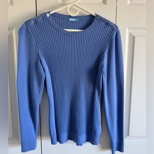 J.McLaughlin Sweater in blue. Size Medium.